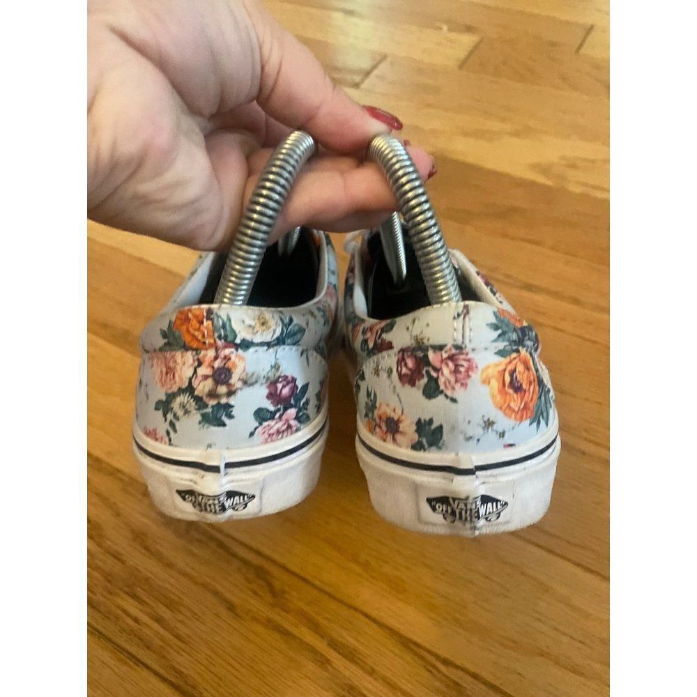 Vans, unisex blue Era Garden Floral Flower Design shoe men’s 4.5 women’s 6 - Picture 5 of 8